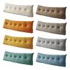 Headboard Wedge Pillow Bedhead Triangular Headboard Pillow Ergonomic Backrest Bolster Cushion with Side Pocket for Dorm Bed Sofa