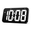 10.8inch Wall Clock USB Power LED Digital Wall Clock with Calendar Display, Adjustable Brightness