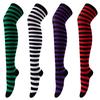 Autumn Winter Color Striped Stockings Japanese Over Knee Socks Fashion Women Keep Warm Sexy Slim Long Socks Striped Hosiery