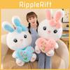 Bunny Plush Heart Doll Bedtime Stuffed Animal Birthday Gift Comfort Toy Pillow