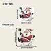 Personalized Santa Claus Toilet Toilet Stickers for Beautifying The Wall