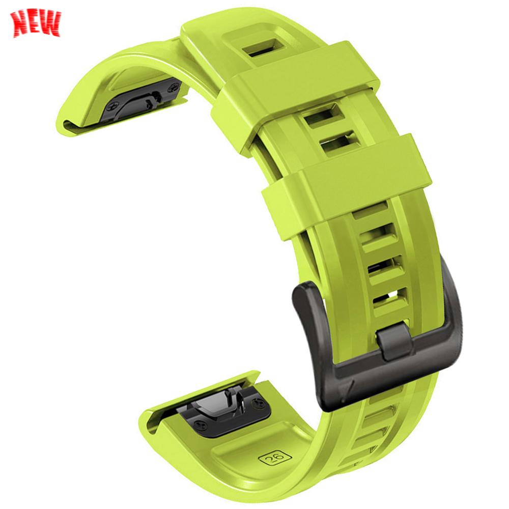 22 мм 26 мм Силиконовый спортивный ремешок QuickFit для Garmin Epix PRO instinct 3 Quatix/DELTA/TACTIX/Fenix 6XPro 7 E 8pro 5XPlus Браслет