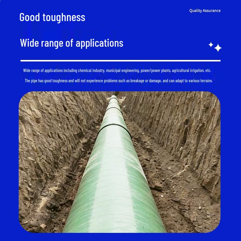 FRP Sand-Filled Ventilation, Drainage, Insulation, Exhaust, and Cable Protection Pipe for Chemical Plants