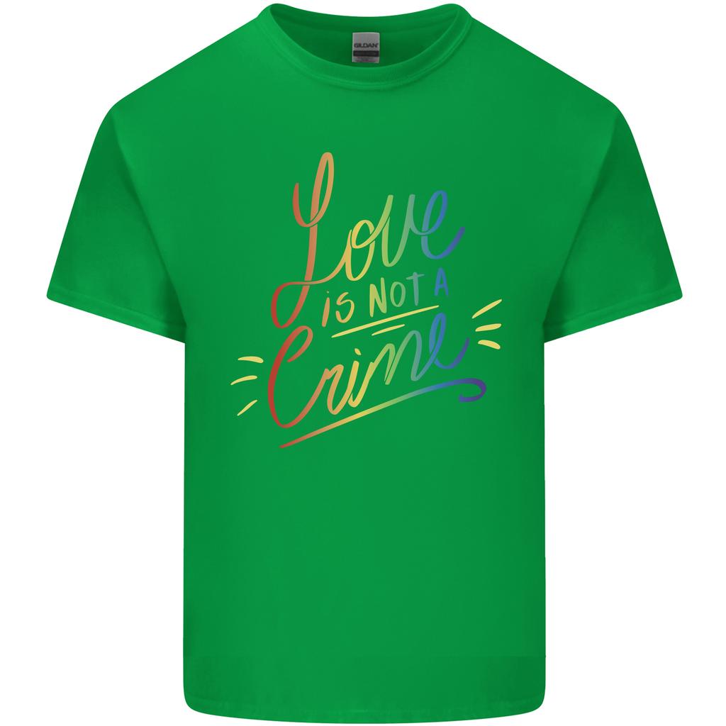 Love is Not a Crime LGBT Gay Awareness Unisexs Light Cotton TShirt