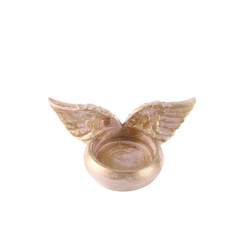 Подсвечник в виде крыльев ангела, статуэтка из смолы, украшение для дома, молитвенный подсвечник для дома, свадьбы, Рождества, церкви