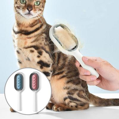 Щетка для влажной уборки домашних животных, щетка для груминга кошек с резервуаром для воды, силиконовая щетина, щетка для удаления шерсти домашних животных, щетка для купания кошек и собак