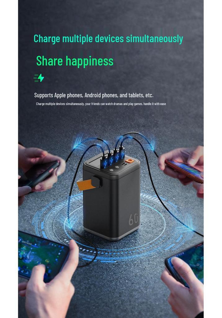 Мощный портативный power bank для кемпинга для быстрой зарядки 100 000+ устройств