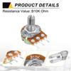 uxcell 20 Pack WH148 Potentiometer B10K Ohm Single Joint Variable Resistor 3 Terminals Linear Taper Rotary Audio Volume Control