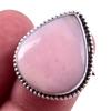Natural Pink Opal Gemstone Handmade 925 Solid Sterling Silver Ring Size 7 r3G34