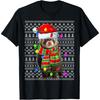 Ferret Ugly Xmas Lighting Santa Ferret Christmas T-Shirt