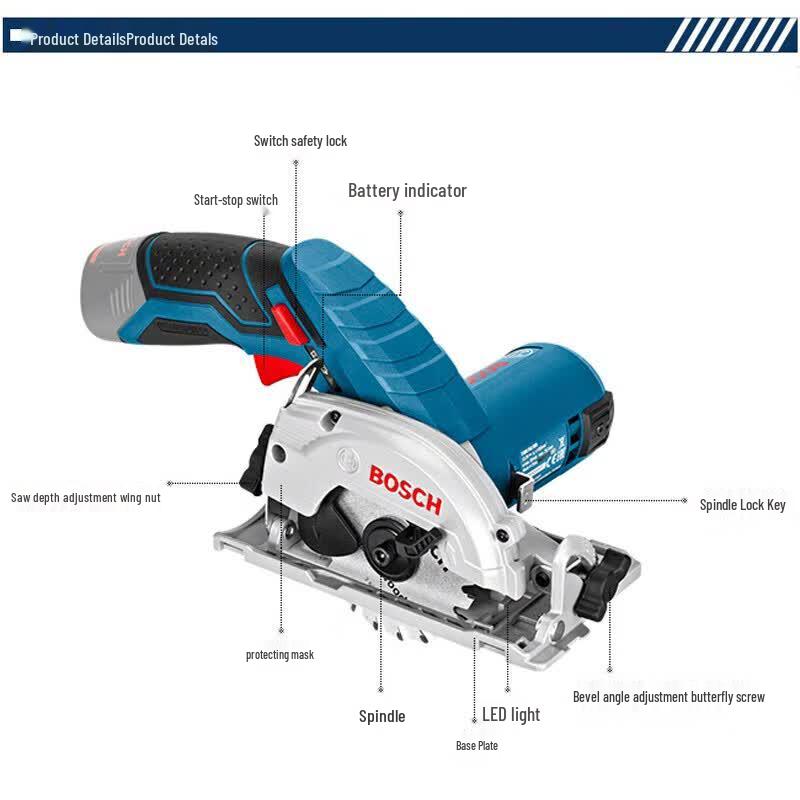 Bosch GKS 12V-LI Cordless Circular Saw CN plug (adapter included)