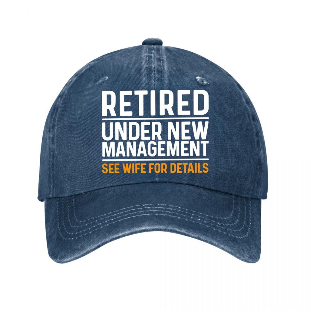 Retired Under New UnisexageUnisext Vintage Baseball Cap New Vintage Washed Cotton Baseball Cap Parent Kids Sun Hats