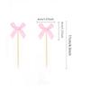 10pcs Set Romance Charm Bow Cupcake Liners Stylish Design Bow Cupcake Toppers  Girl Birthday