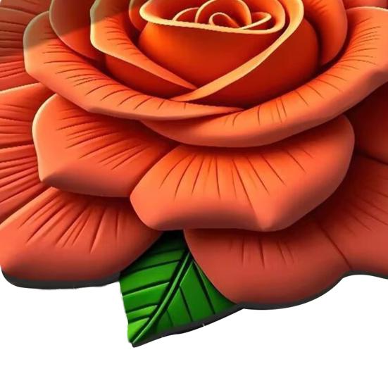 Мягкий цветочный коврик для пола, впитывающий диатомитовый коврик, нескользящий, 3D визуальный цветок