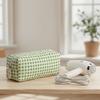 Soft Curler Storage Bag Plaid Pattern Curling Iron Carrying Case  Bathroom Storage