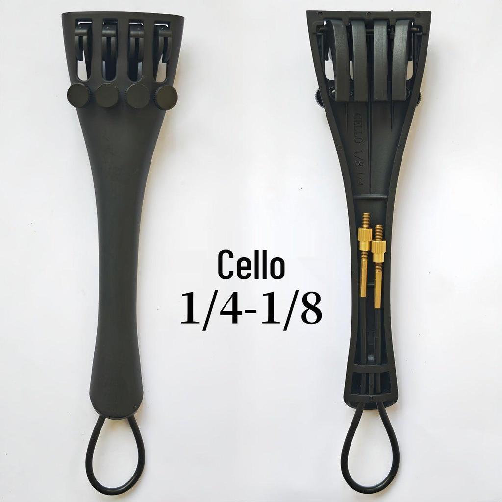 Карбоновый струнодержатель для скрипки/альта/виолончели с хвостовиком - Полный набор аксессуаров