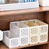 Storage Box Foldable Stackable Organizer with Ventilated Hollow Design Space Saving Storage Bin for Household Travel