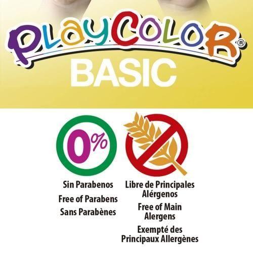 Peinture Gouache Solide - PLAYCOLOR - Basic One - 12 Couleurs - 10g - Facile à Utiliser