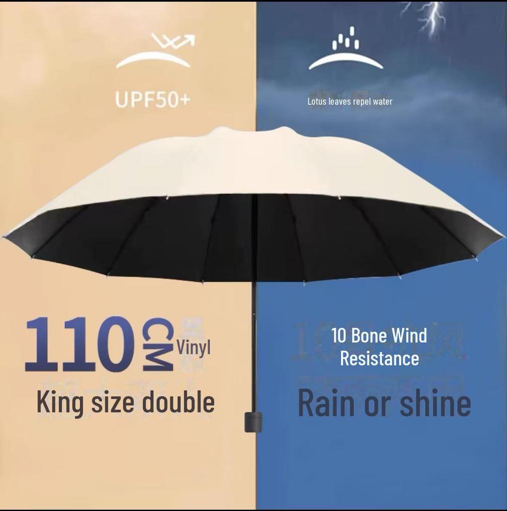 Женский автоматический складной зонт от солнца и дождя с защитой от УФ-лучей и логотипом
