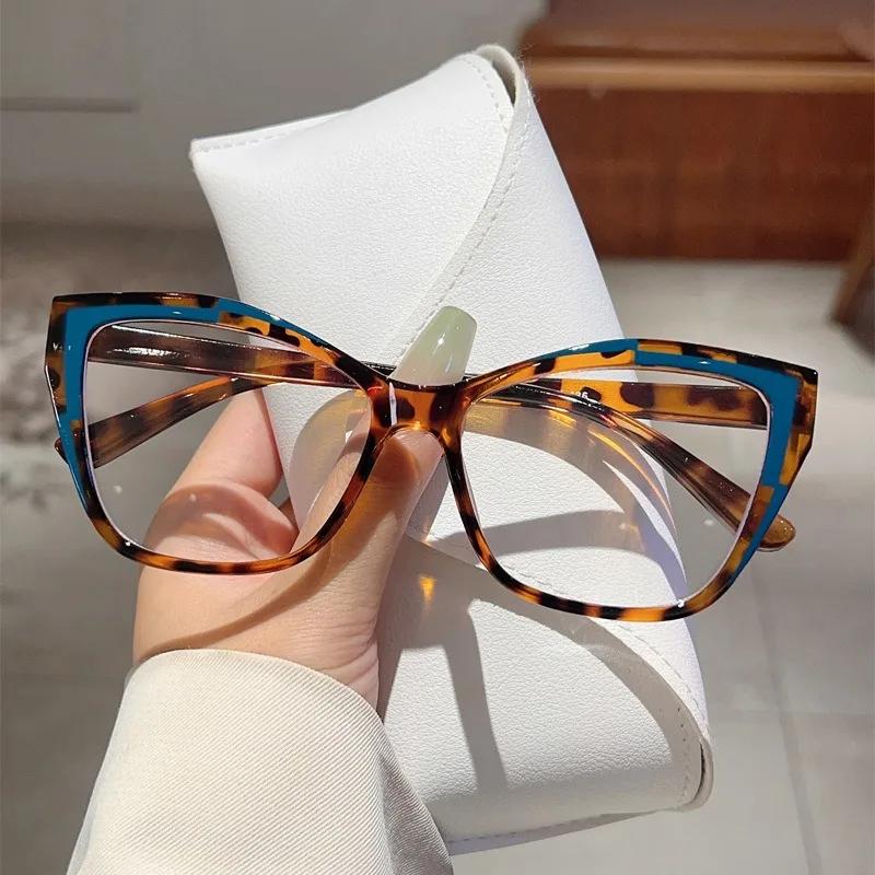 Women Eyeglasses Optical Spectacle Blue Light Blocking Glasses Brand Designer Cat Eye Transparent Ladies Fashion Eyewear