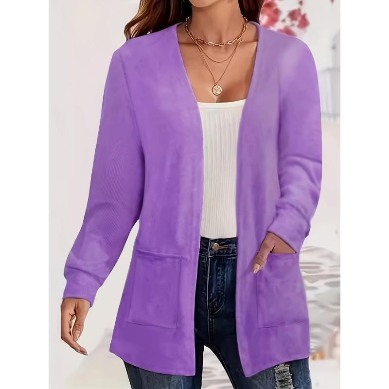 DAFIFY Женская мода повседневная осень-зима однотонные принты с длинным рукавом свитера