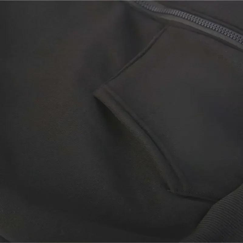 Мужская серая толстая бархатная толстовка с капюшоном: Осенне-зимняя повседневная спортивная куртка-кардиган большого размера