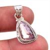 Natural Ametrine Gemstone Handmade 925 Solid Sterling Silver Pendant 1.25" U5r78
