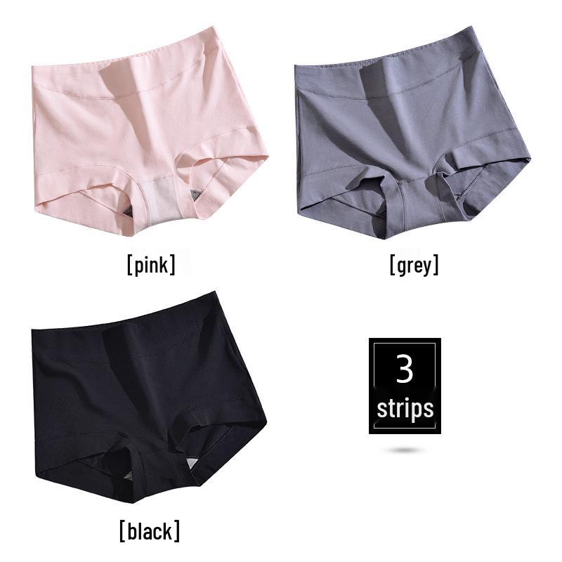 3-Pack Women's High-Waist Cotton Boxer Briefs: Anti-Chafe, Tummy Control, Large Sizes