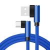 Кабель USB A-C 5A, угловой 90 градусов, быстрая зарядка, зарядное устройство для телефона, кабель для передачи данных Type C для Samsung, Xiaomi, Huawei, 40 Вт, быстрый USB-кабель