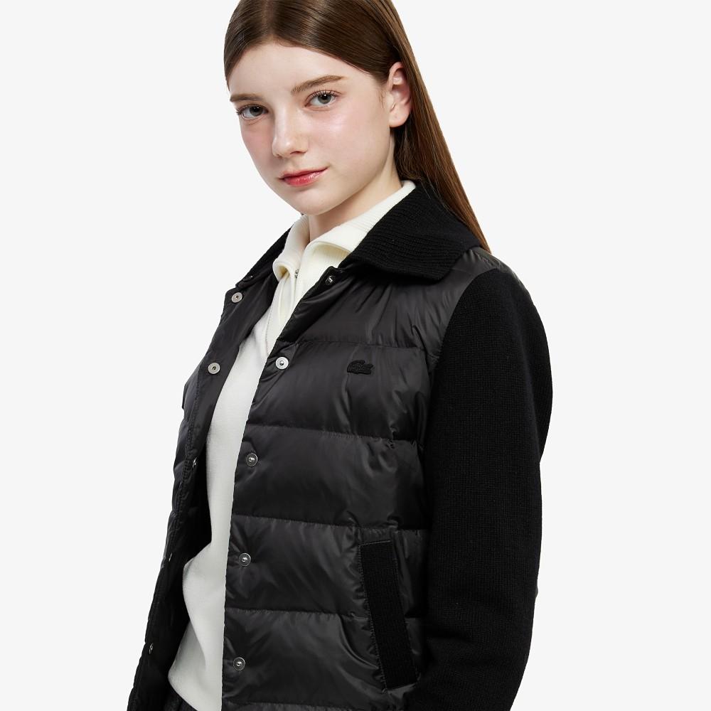 [lacoste] Women's Knit Patch Lightweight Down BF354E-55N031