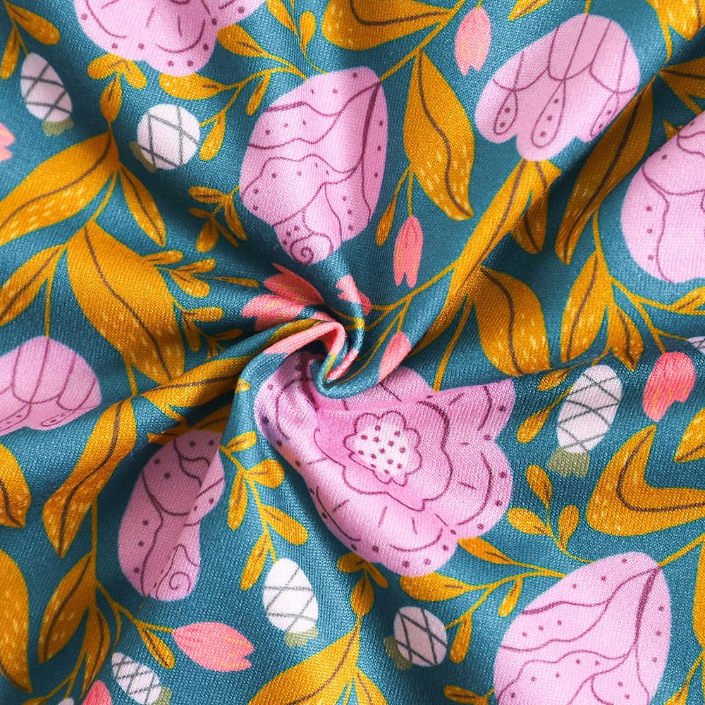 6-18 месяцев Детский комбинезон с цветочным принтом и короткими рукавами для девочек