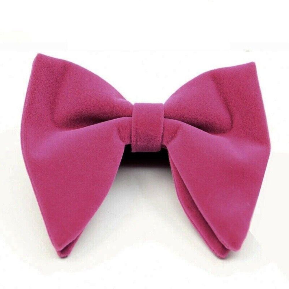 Новая бархатная бабочка, регулируемая, однотонная, мужская, большого размера, регулируемый галстук, свадебная вечеринка