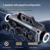 Высокомощный беспроводной Bluetooth-динамик 300 Вт с сабвуфером для использования на улице и дома