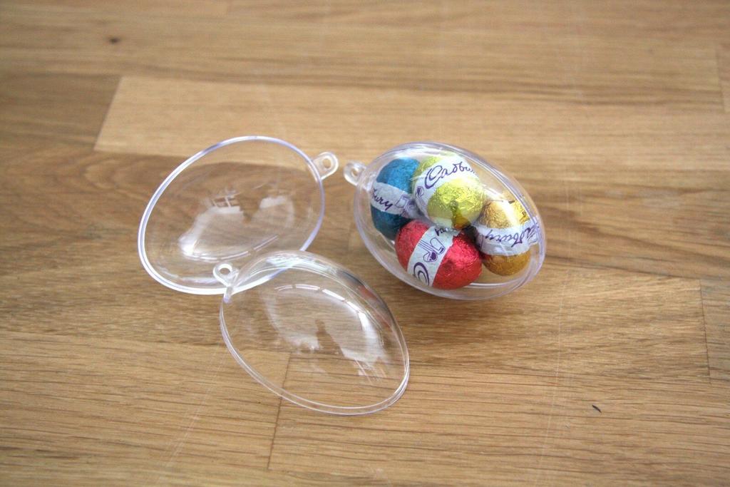 TG35238 Acrylic egg, plastic egg 8cm, for decorating, Easter decorations