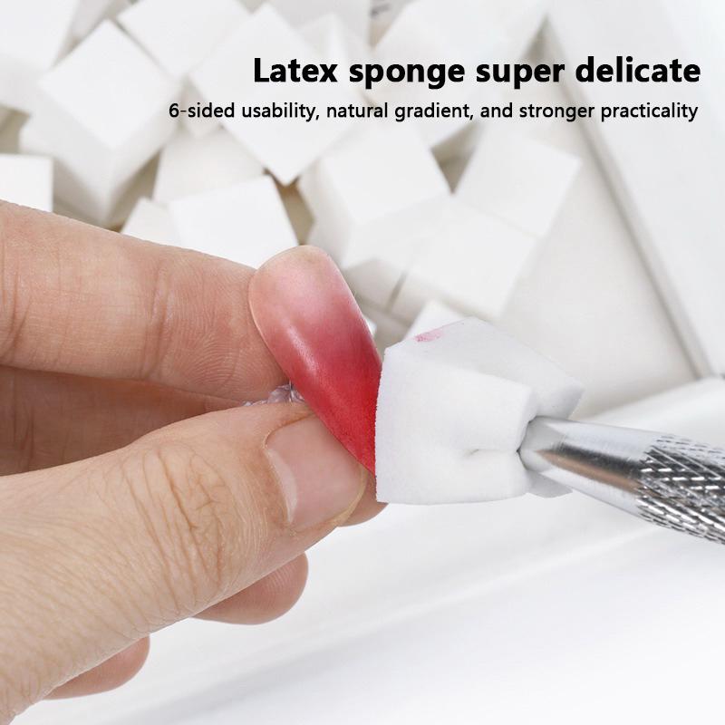 50 шт. губки для дизайна ногтей, инструменты для градиентного дизайна ногтей, инструменты для маникюра с эффектом выцветания, инструменты для захвата при творческой растушевке