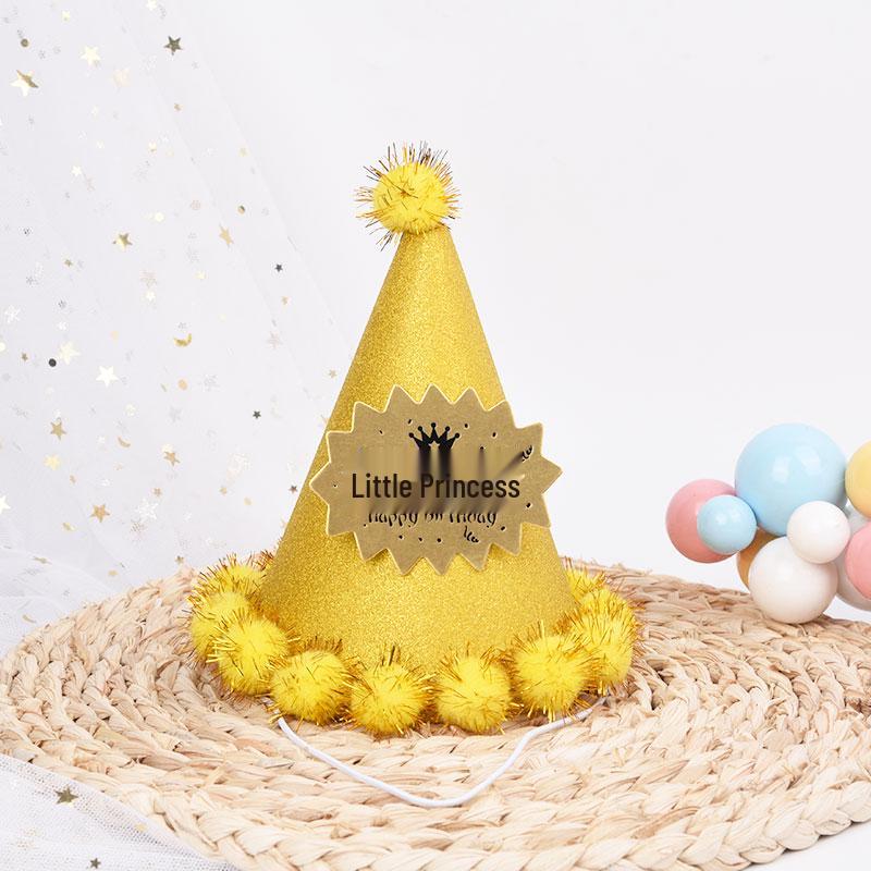 Одноразовая Корона-Шляпа для Торта на День Рождения для Всех Возрастов - Идеальное Украшение для Вечеринки