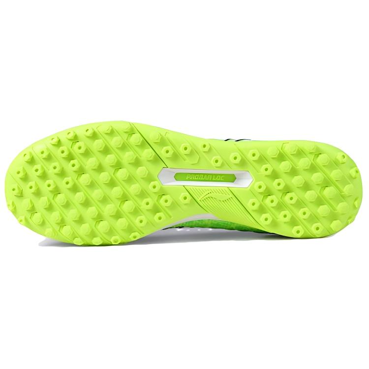 Li-Ning Удобный универсальный MG (Резиновый короткий стержень) Футбольные бутсы с искусственным покрытием PU, нескользящие, износостойкие, мужские, зеленые ASFU043-2
