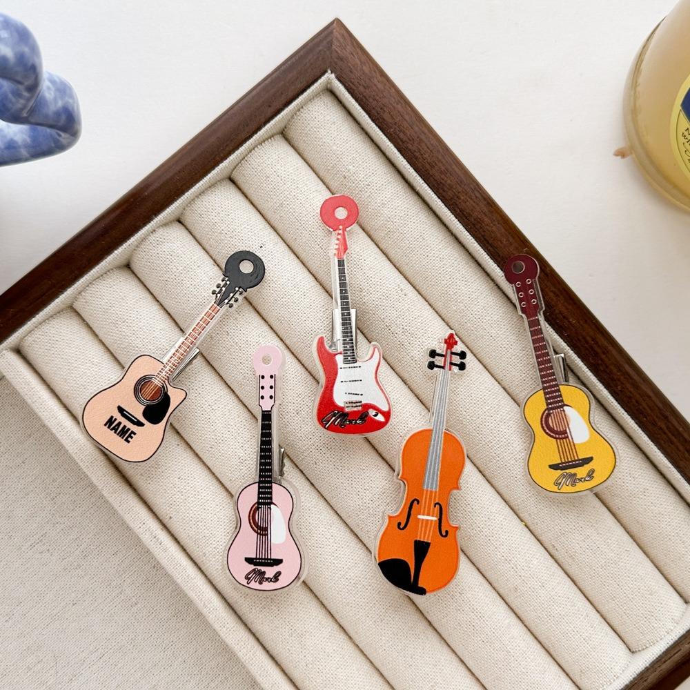 Korean Style Violin Hairclip Ins Duckbill Clip Gift Guitar Hair Clip Party