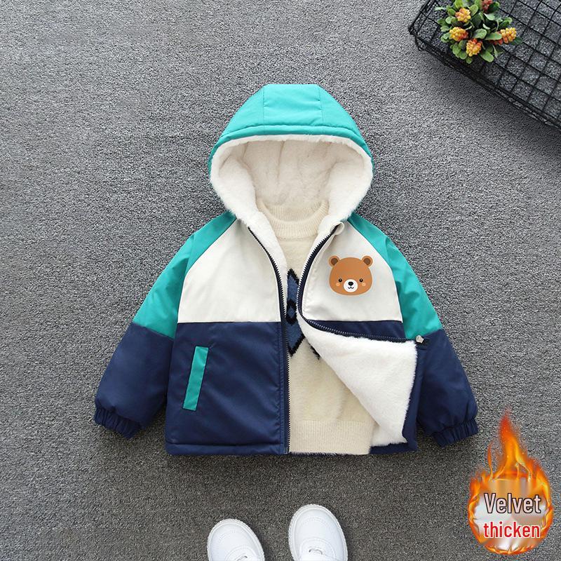 Детская зимняя парка 2025 года на флисовой подкладке: Детская теплая куртка с толстой хлопковой подкладкой
