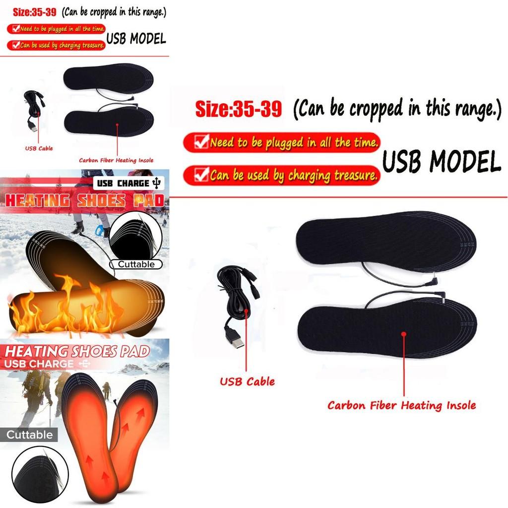 Cozy Electric Heated Shoe Insoles With Usb For Winter Warmth And Comfort