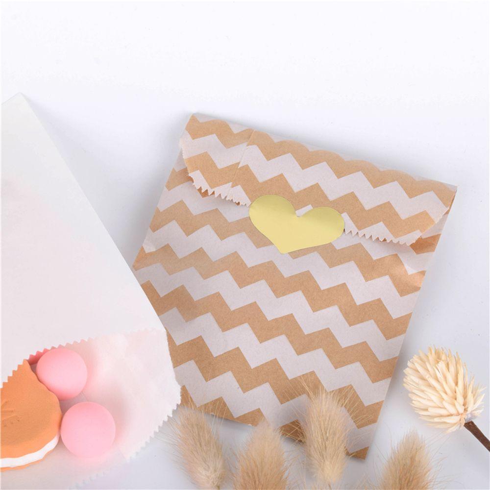Wedding Wave Dot Baking Pastry Tool Candy Biscuit Bags Popcorn Bag Kraft Paper Bag Packing Pouch