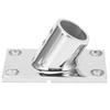 Boat Handrail Base Fitting Stainless Steel 60 Degree Rectangular Boat Hand Rail Fitting22mm 0.9in