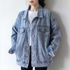 Korean Style Loose Spring Denim Jacket with Versatile Top for Students