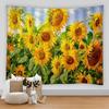 Sunflower Flower Tapestry Wall Chart Hippie Boho Tapestry Colorful Psychedelic Home Living Room Bedroom Decoration