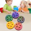 1/5Pcs 3D Printed Fidget Spinner Toy Stress Anxiety Relief Kids Teens Adults Interlocking Gear Fingertip Gyroscope Portable Sensory Spinning Toy