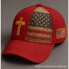 POD New D Digital Printing American Flag Baseball Cap Adult Casual Cross Flag