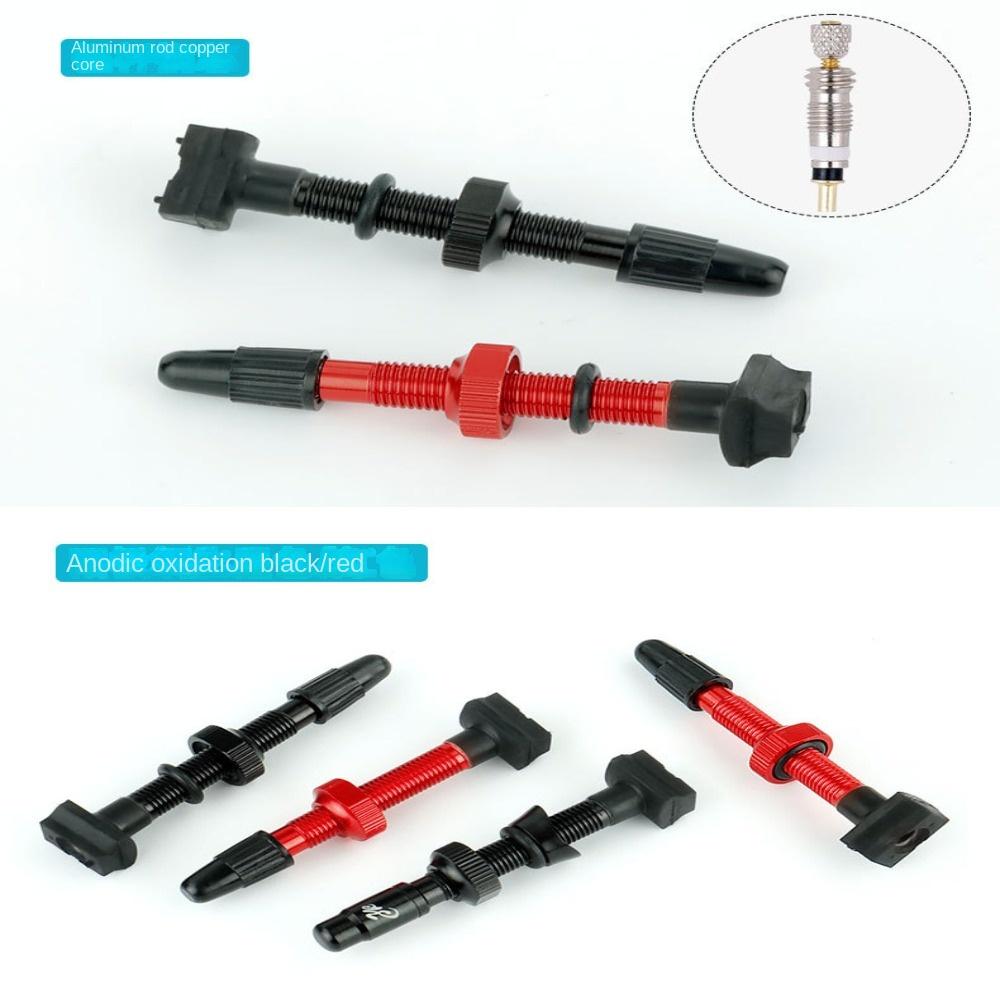 45/60/80mm F/V Valve Nipples Anodized Tubeless Tire Valves Wheelset Tire Part Bicycle Repair