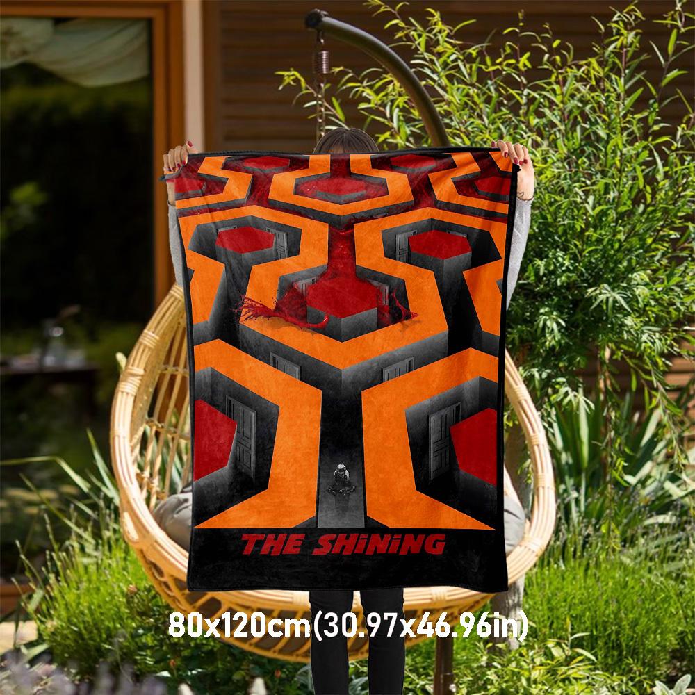 1pc THE SHINING Outdoor Flannel Blanket Soft Plush Decor for Picnics, camping,Bedroom, Playroom, or Lunch Break, Perfect Gift