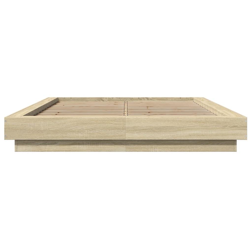 Vidaxl Каркас кровати, Дуб Сонома, 120x200 см, Материал на основе древесины