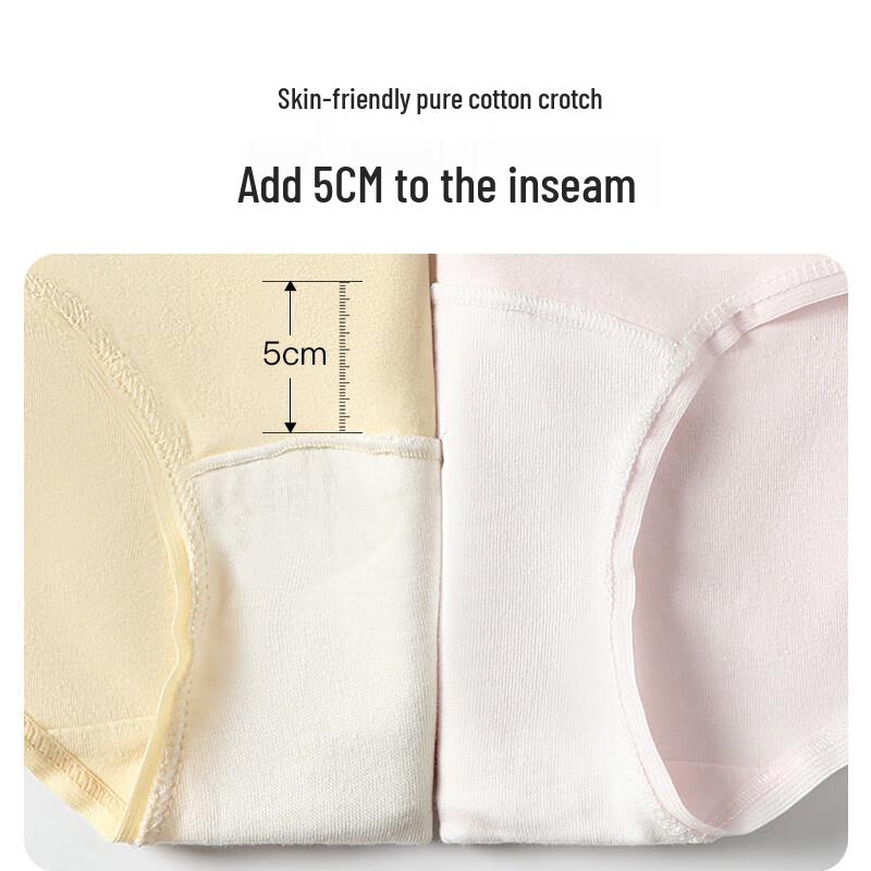 Fenteng Girls' 2025 Cotton Breathable Mid-Waist Briefs (4-Pack)